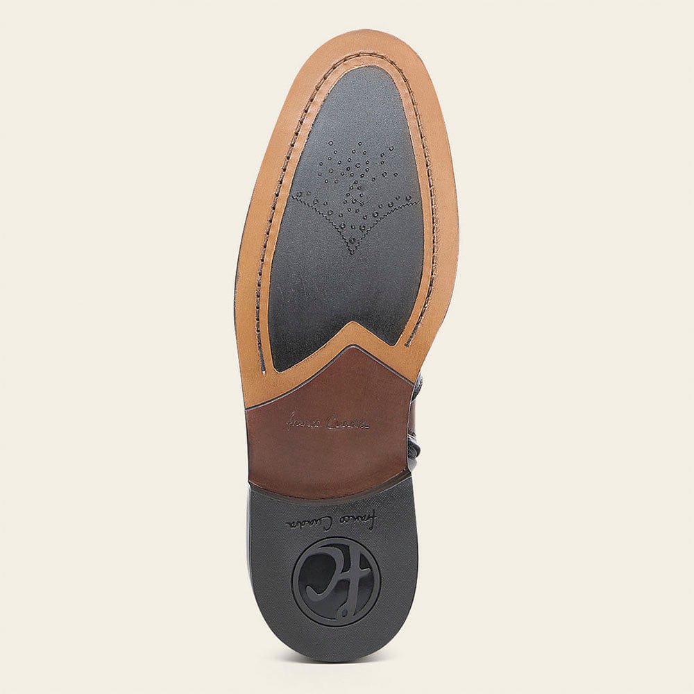 bota miel avestruz suela