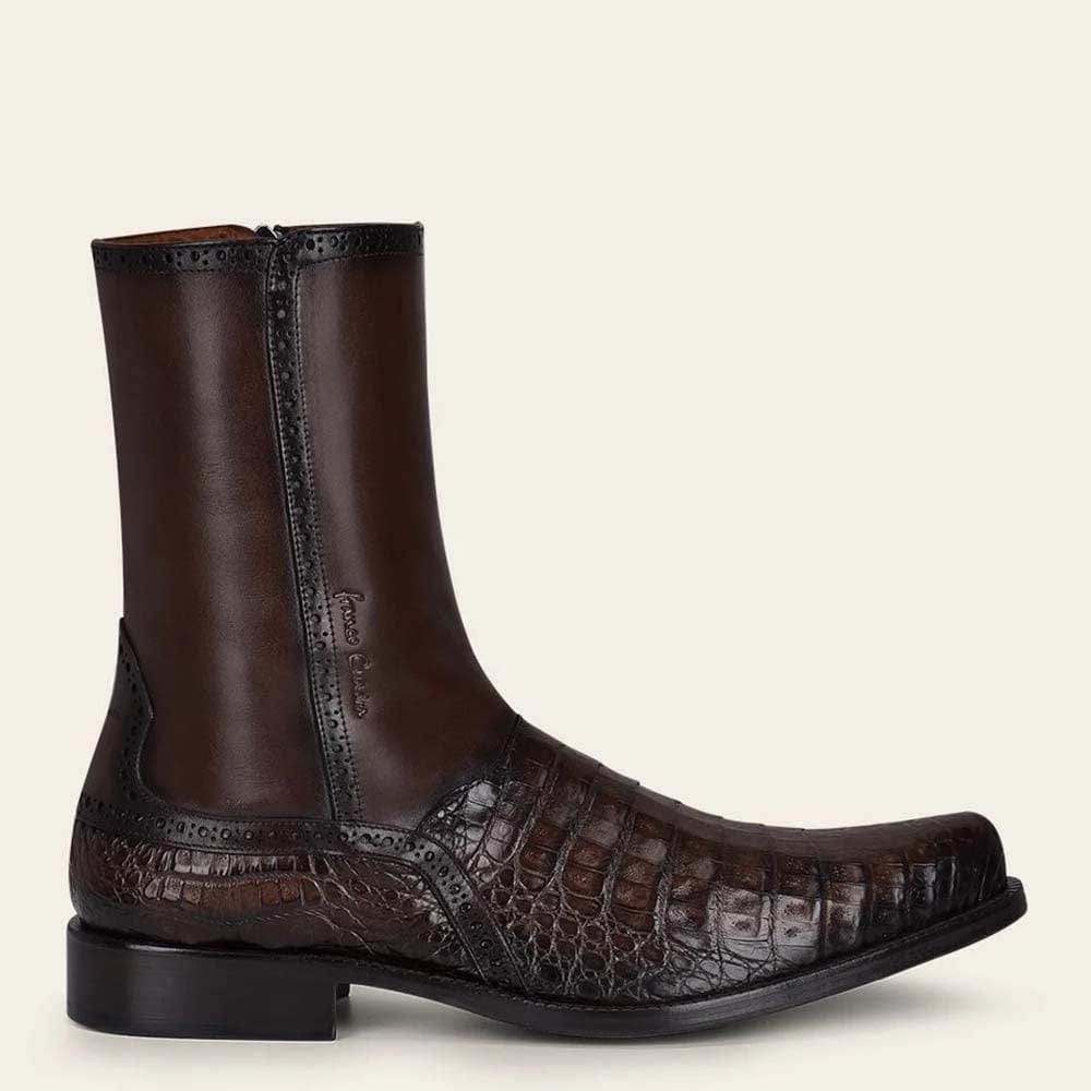 botines piel de cocodrilo