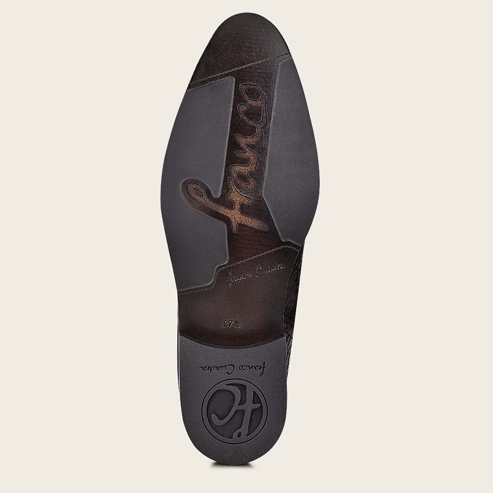 botines cuadra suela de vaqueta