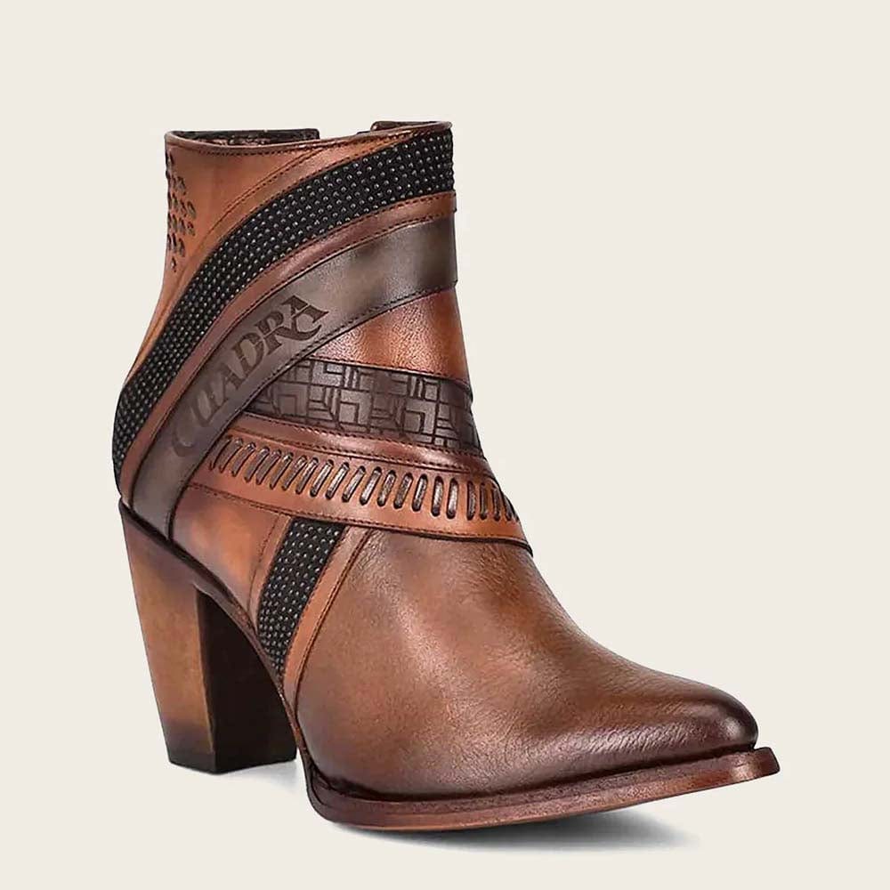 Botin Casual Cuadra Santana Cafe Para Mujer – Botines Charros LLC