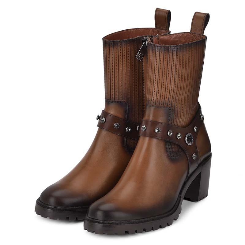 botines cuadra para mujer