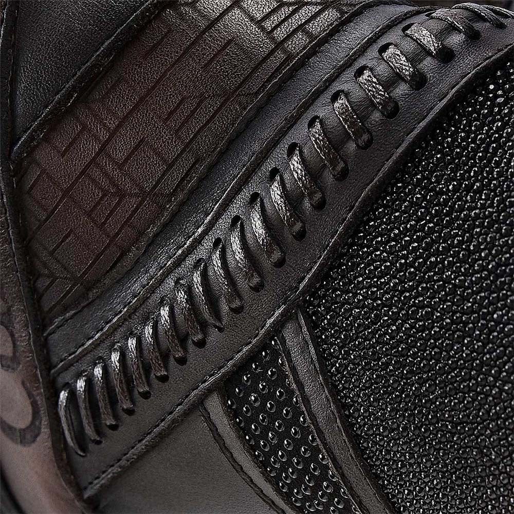 botines cuadra tejidos