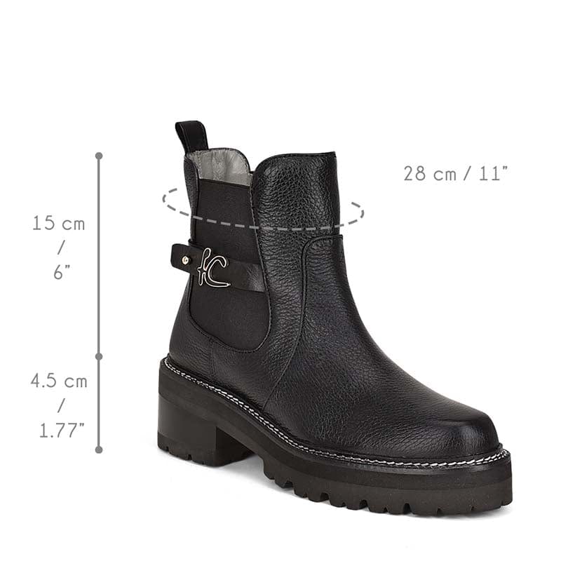 Botin Casual Cuadra Cataleya Negro