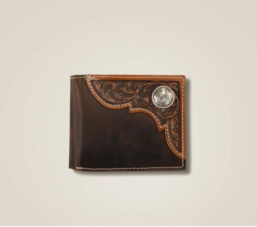 Cartera Ariat Bifold Relieve Cafe