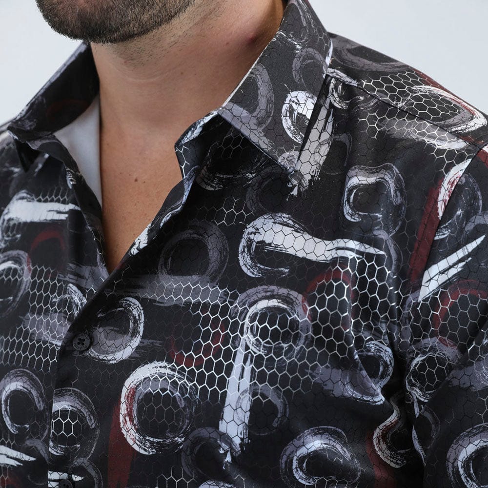 Camisa Platini Modern Negra/Blanco