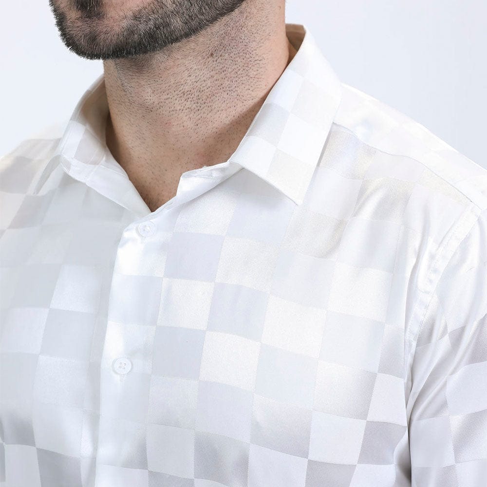 camisa platini blanca detalles