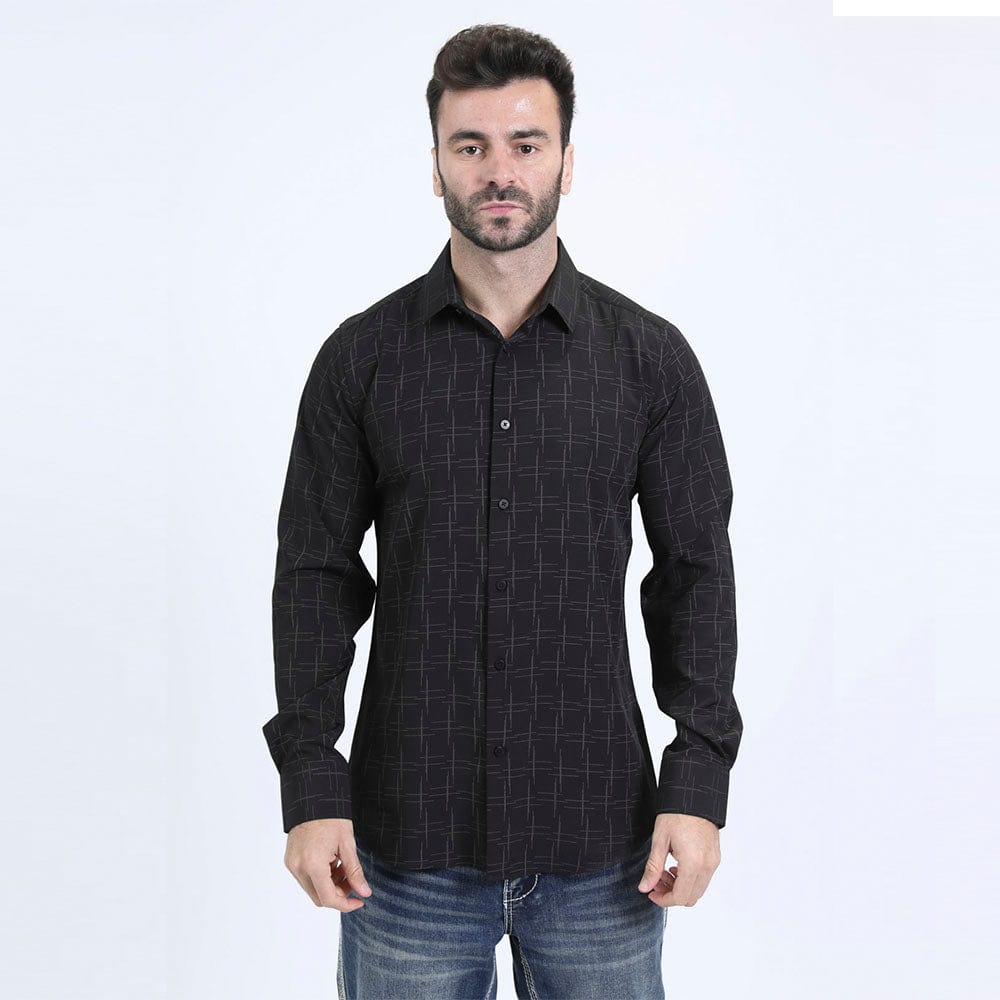 camisa platini metalizada frente