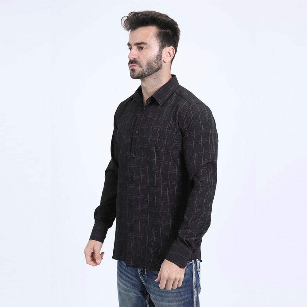 camisa platini metalizada lateral
