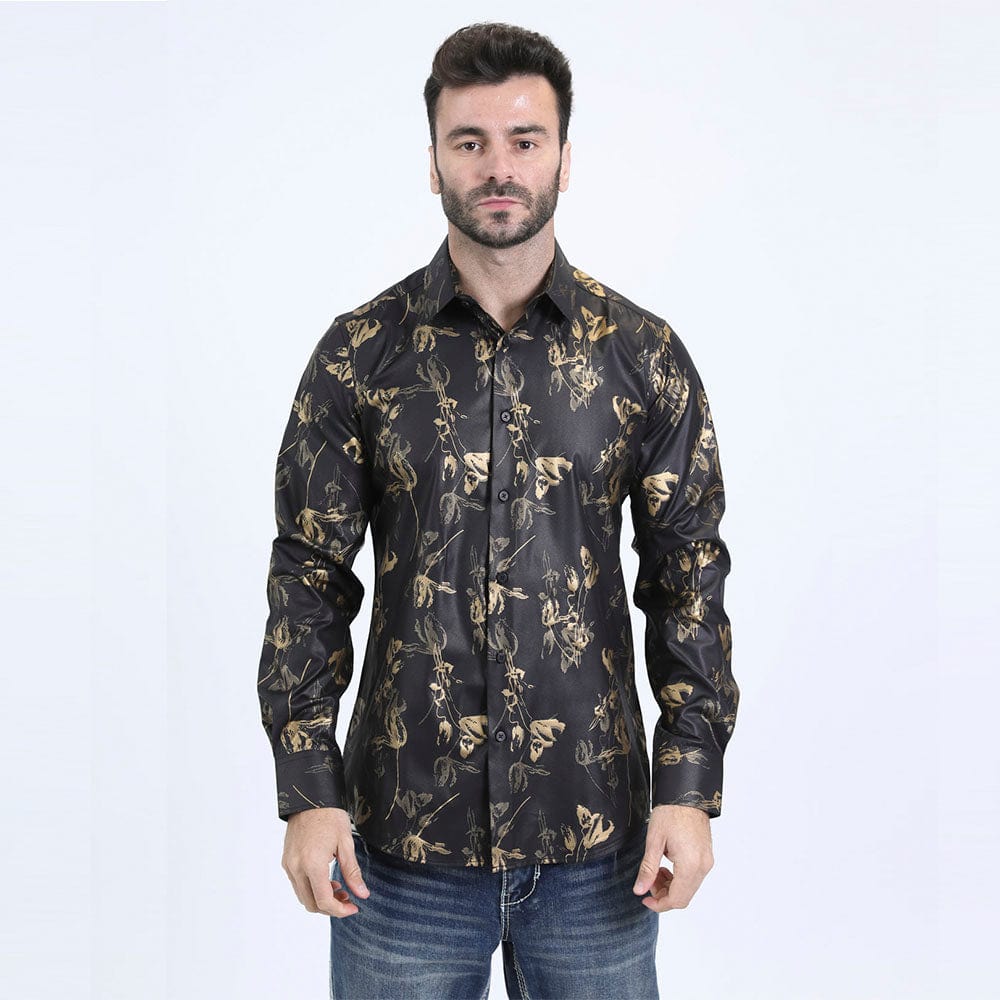 camisa platini floral frente