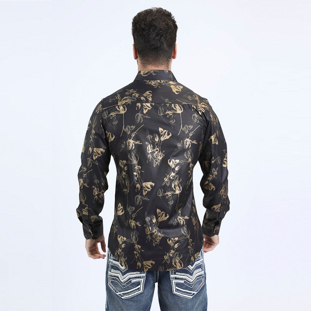 camisa platini floral espalda