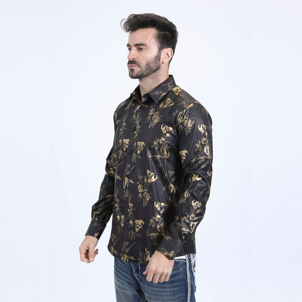 camisa platini floral lateral