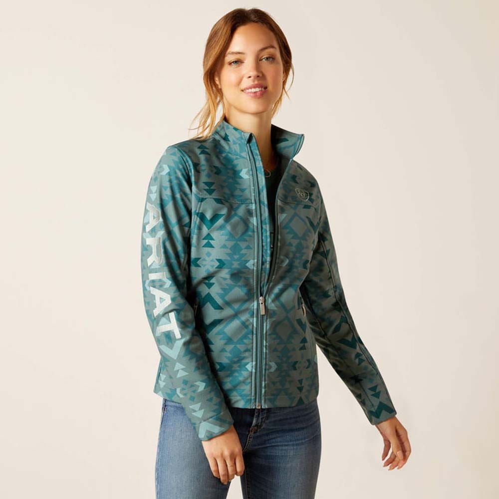 Chamarra Ariat New Team Softshell Print Jacket Para Mujer
