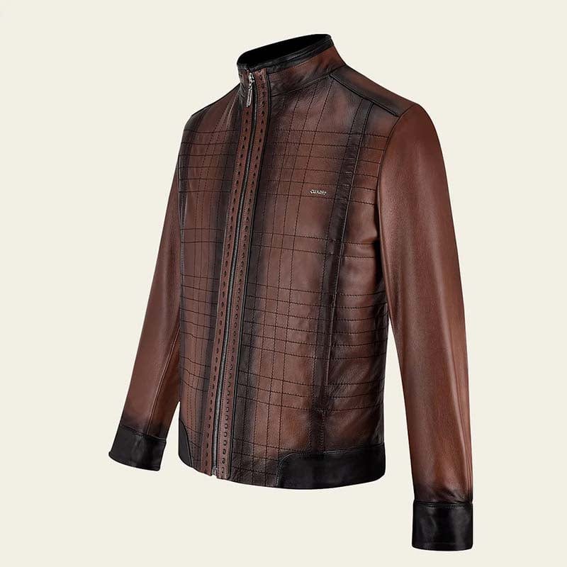 chamarra de piel para hombre