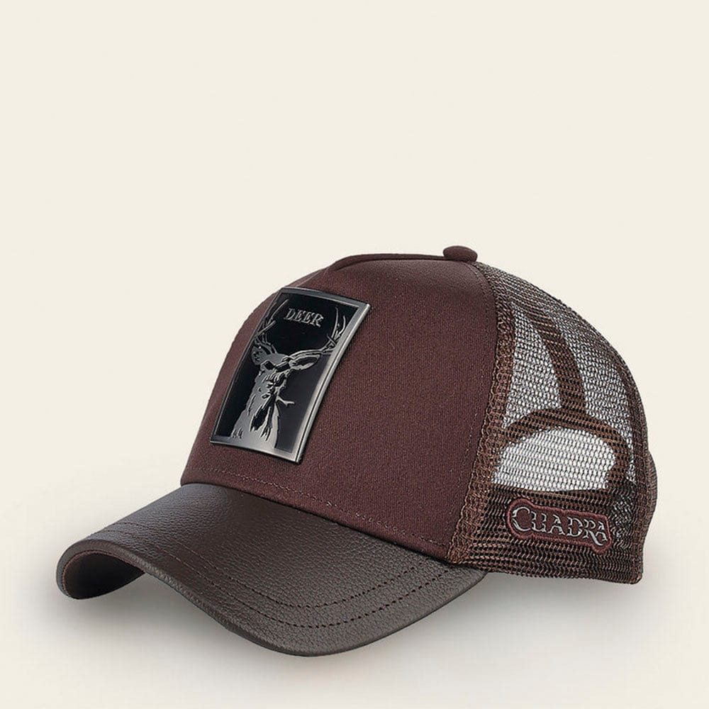 gorra cuadra ciervo metalico lateral1