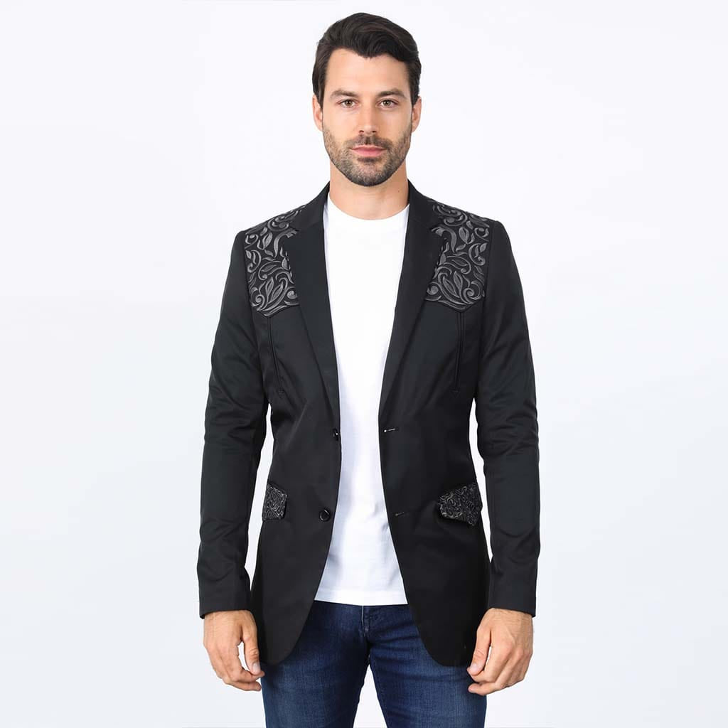 Saco Platini Embroidery Fashion Negro