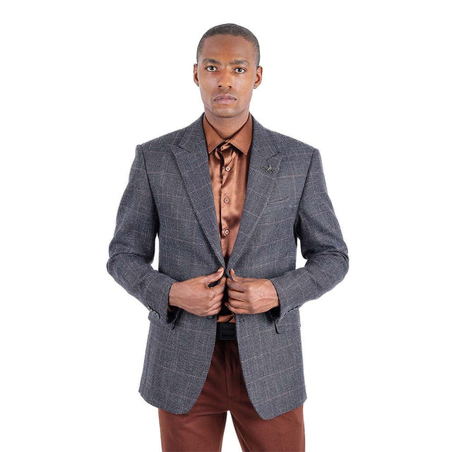 Barabas Pelt Way Blazer – Charcoal