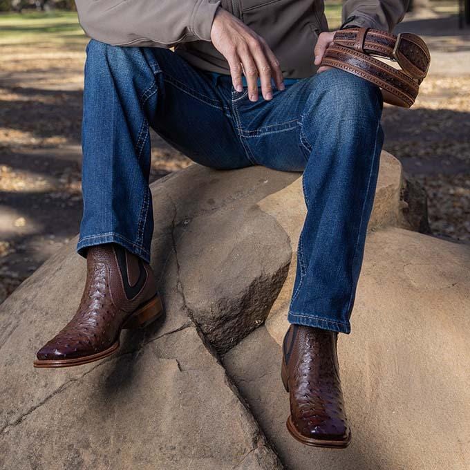 Botin Vaquero Chicago Cafe para hombre