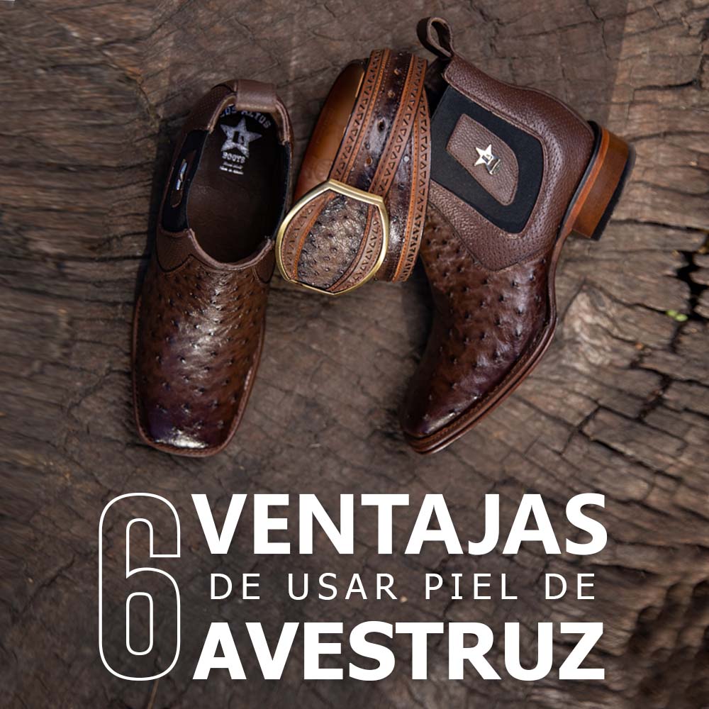 Botas de store piel de avestruz