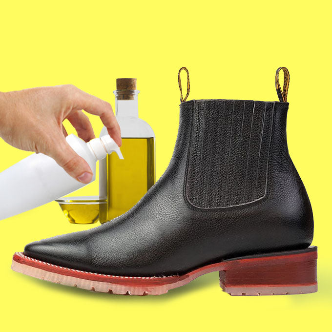 como limpiar tus botines de cuero de res
