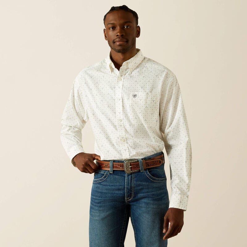 camisa ariat hombre frente