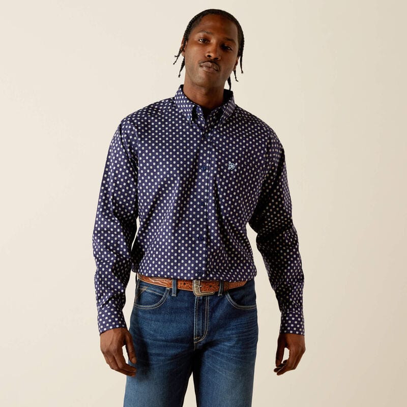 camisa ariat hombre frente