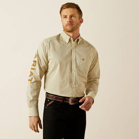 camisa ariat hombre frente
