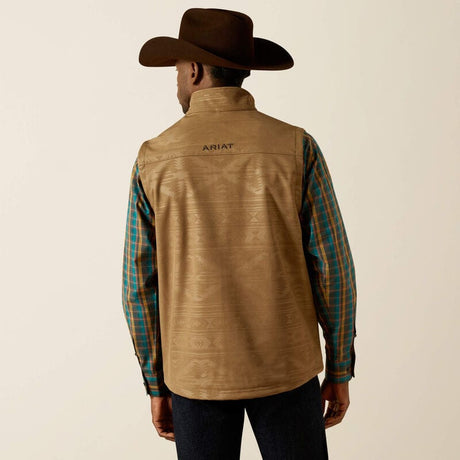 chaleco ariat hombre espalda