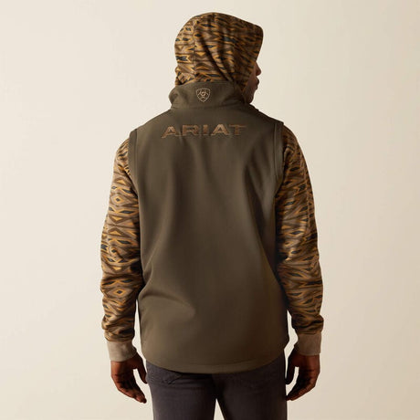 chaleco ariat hombre espalda