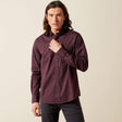 camisa ariat hombre frente