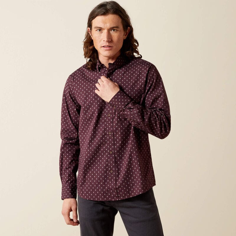 camisa ariat hombre frente