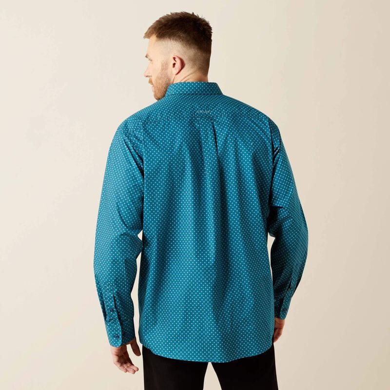 camisa ariat hombre espalda