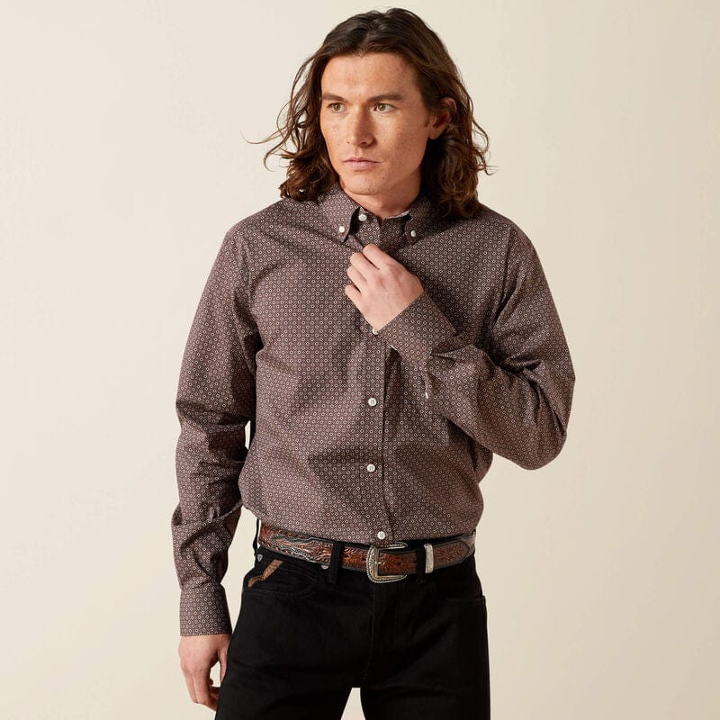 camisa ariat hombre frente