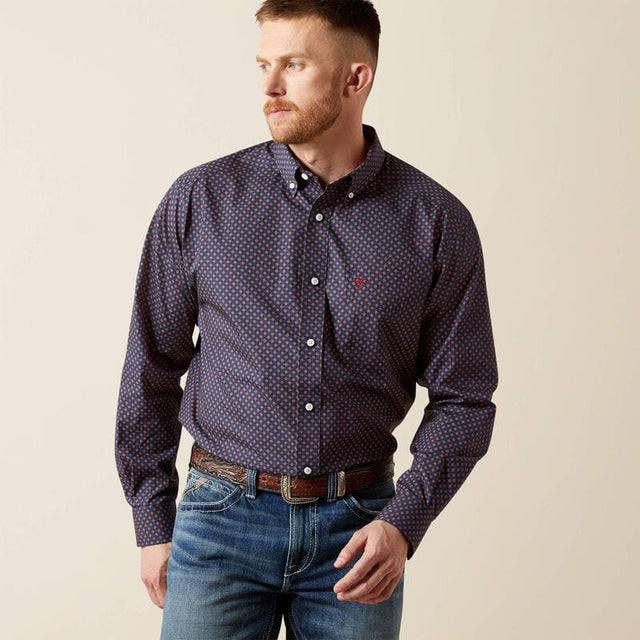 camisa ariat hombre frente
