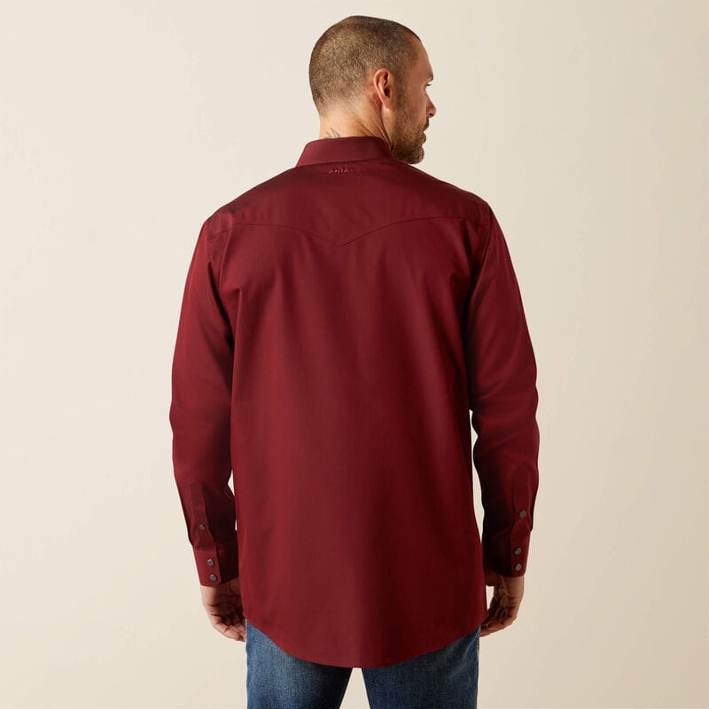 camisa ariat hombre espalda