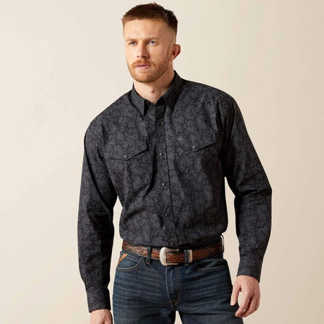 camisa ariat hombre frente