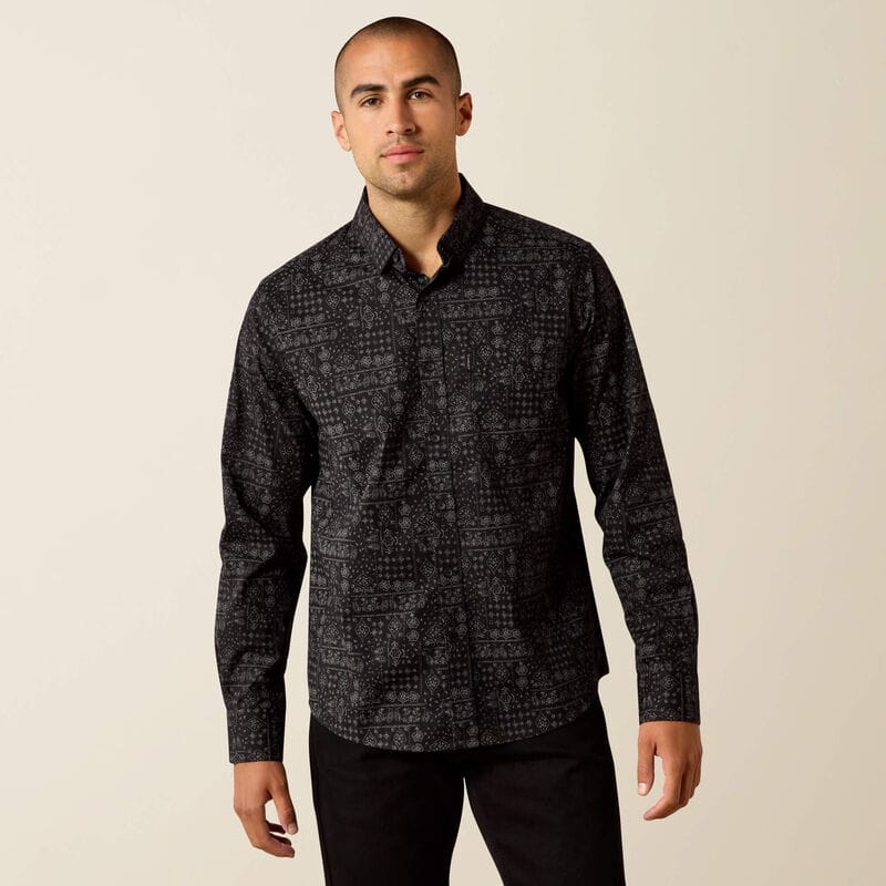 Camisa Ariat Micah Modern Negra
