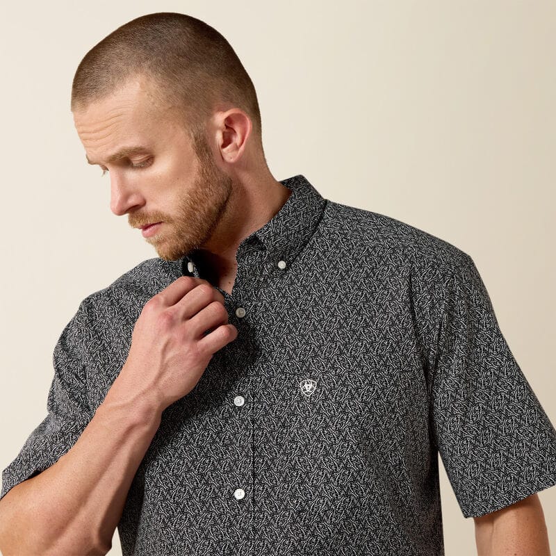 Camisa Ariat Tru Vine Negra