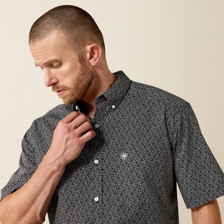 Camisa Ariat Tru Vine Negra