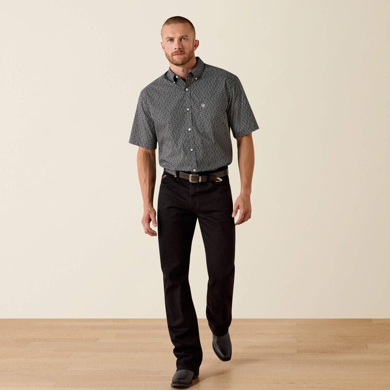 Camisa Ariat Tru Vine Negra