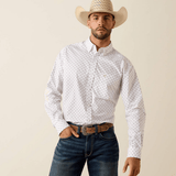 Camisa Ariat Casual Medallon Blanca