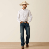 Camisa Ariat Casual Medallon Blanca