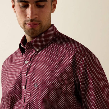 Camisa Ariat Casual Series Geo Roja