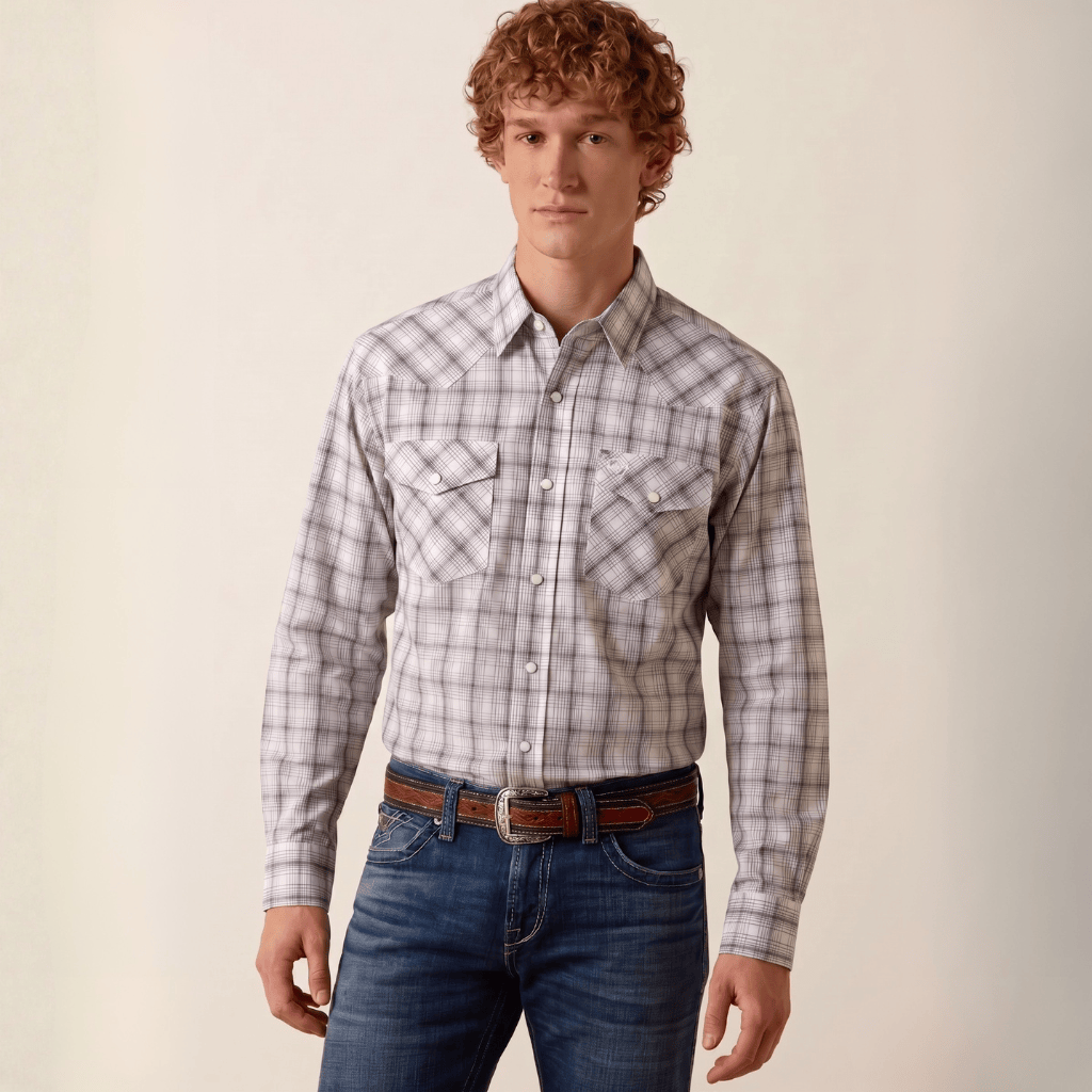 Camisa Ariat Wesley Blanca