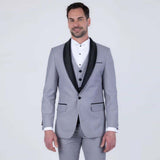 Traje Barabas Vadim Tuxedo Habor Mist Negro