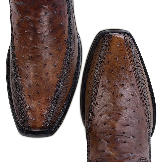 Bota Vaquera Cuadra Senda Dorada Castaño