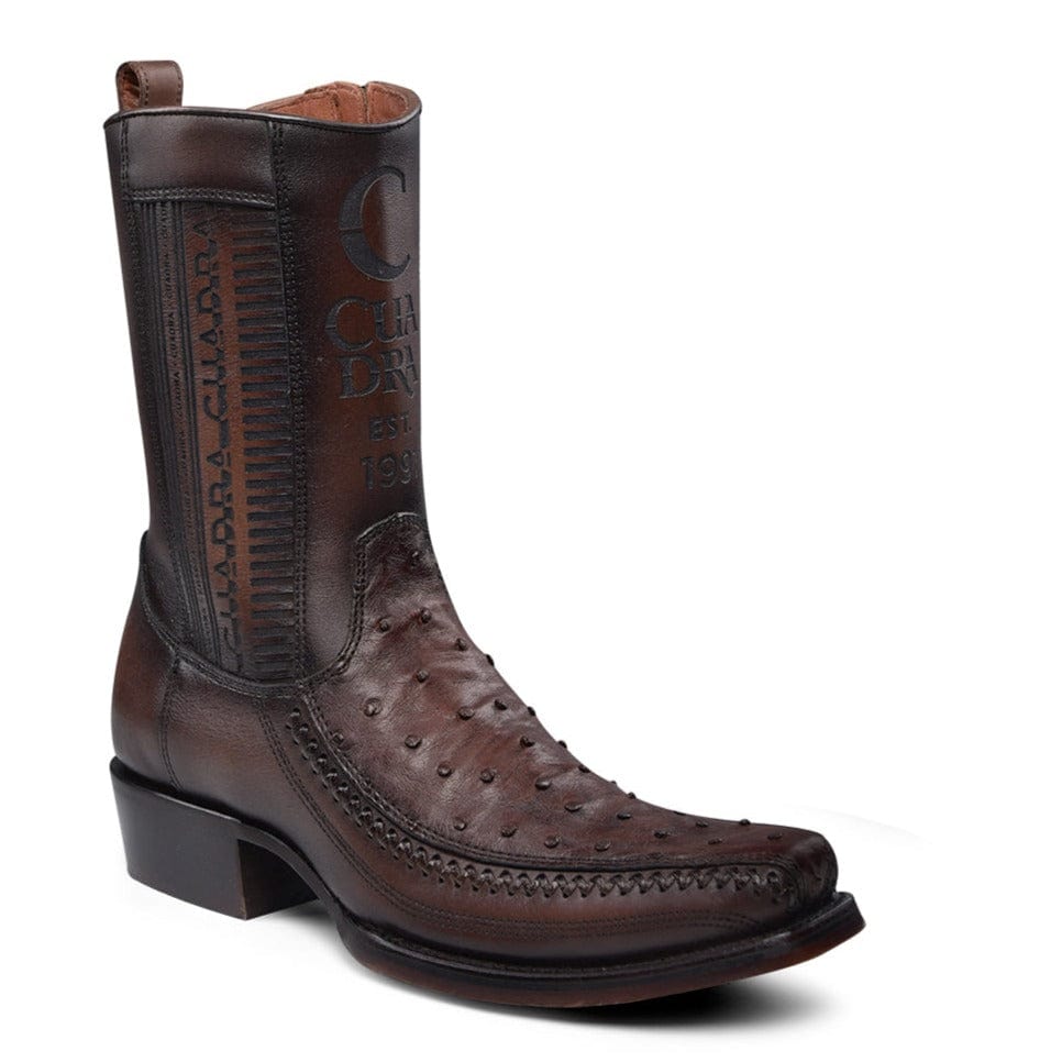 Bota Vaquera Cuadra CU803 Chocolate Para Hombre – Botines Charros LLC