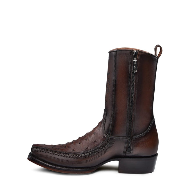 Bota Vaquera Cuadra Senda Dorada Chocolate