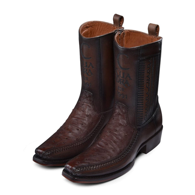 Bota Vaquera Cuadra Senda Dorada Chocolate