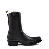 Bota Vaquera Cuadra Senda Dorada Negro