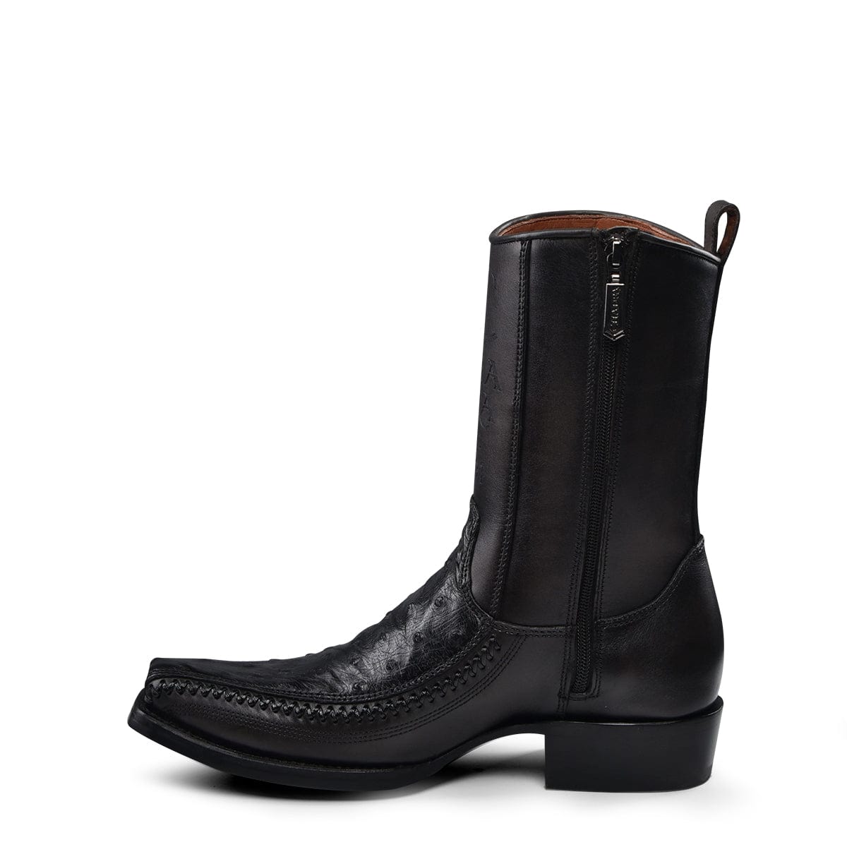 Bota Vaquera Cuadra Senda Dorada Negro